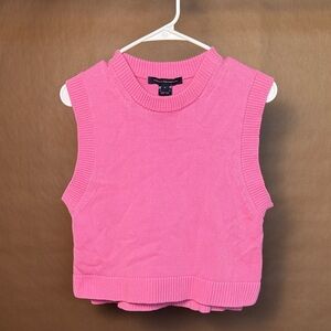 French Connection Bubblegum Pink Crewneck Knit Top